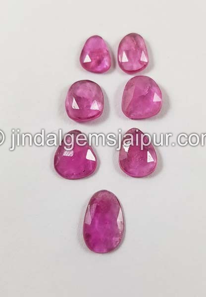 Rubellite Rose Cut Slices